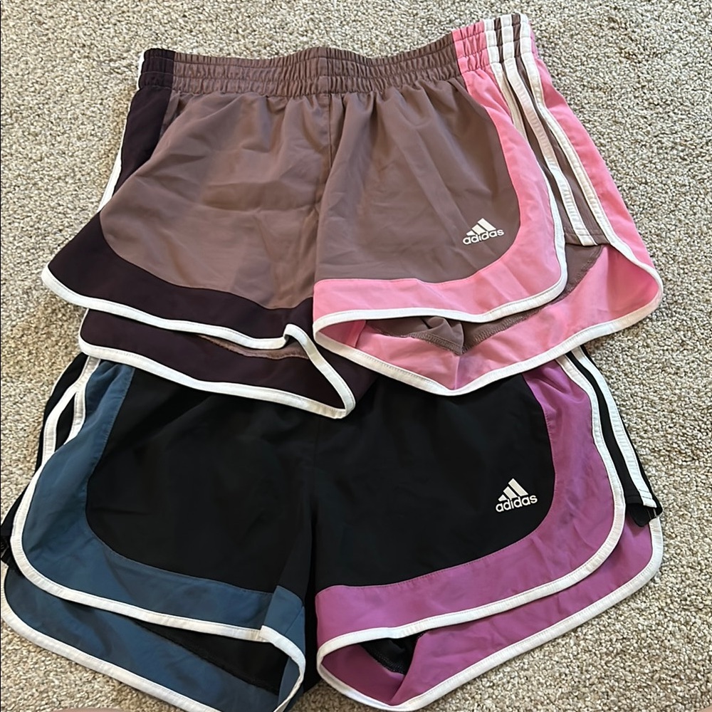 2 Pairs Adidas M4” Gym Shorts with Elastic Waistband